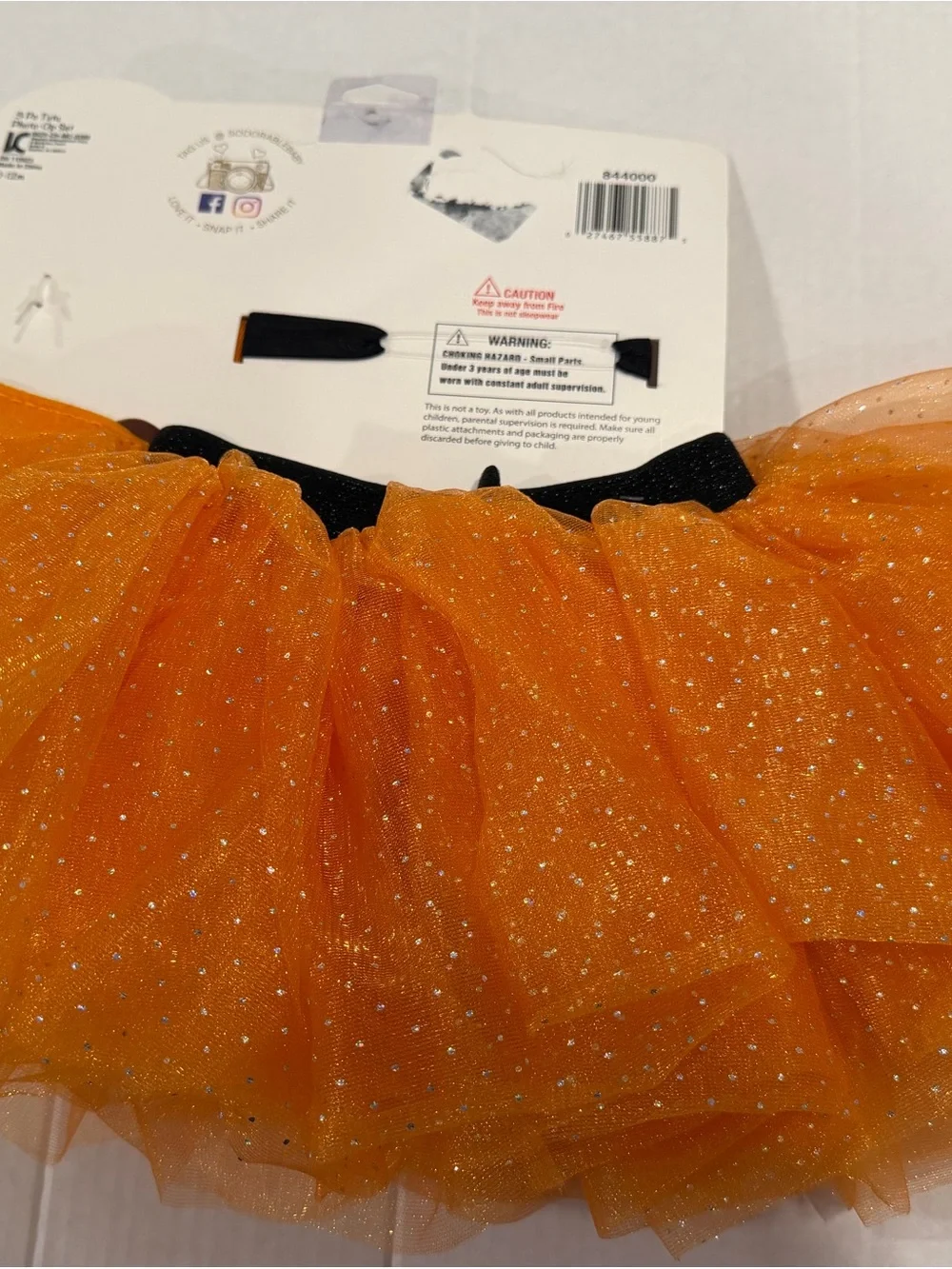 NWT Baby Girl 6-12 Month-Old Halloween Orange And BlackPumpkin Tutu Costume Set